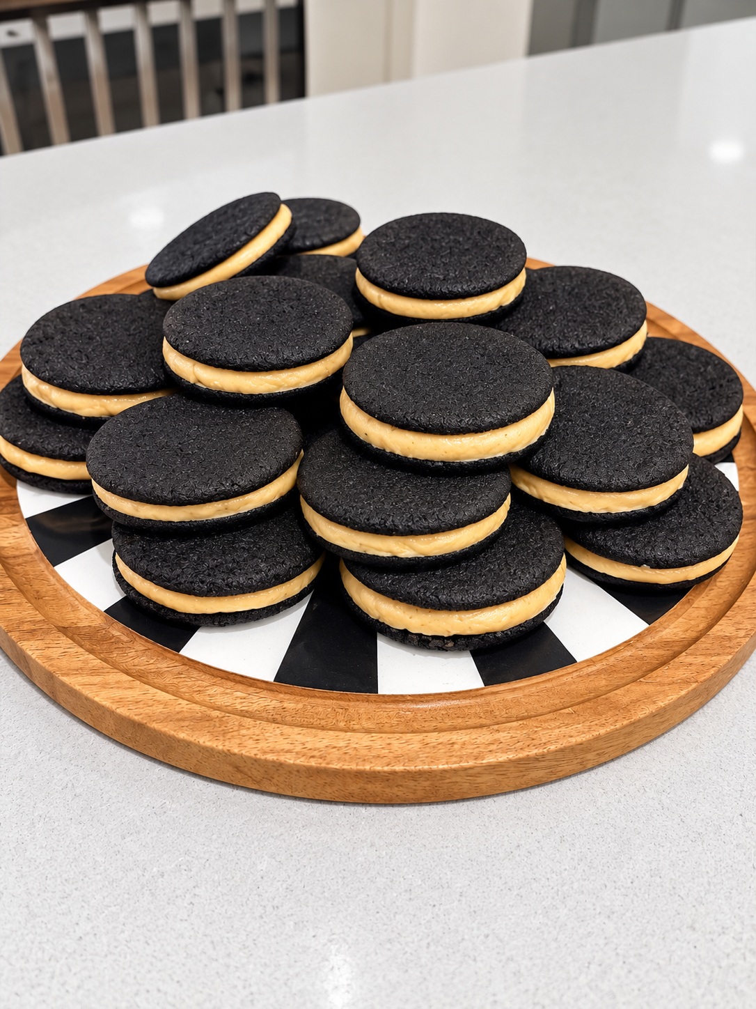 Sourdough Peanut Butter Oreo Cookies