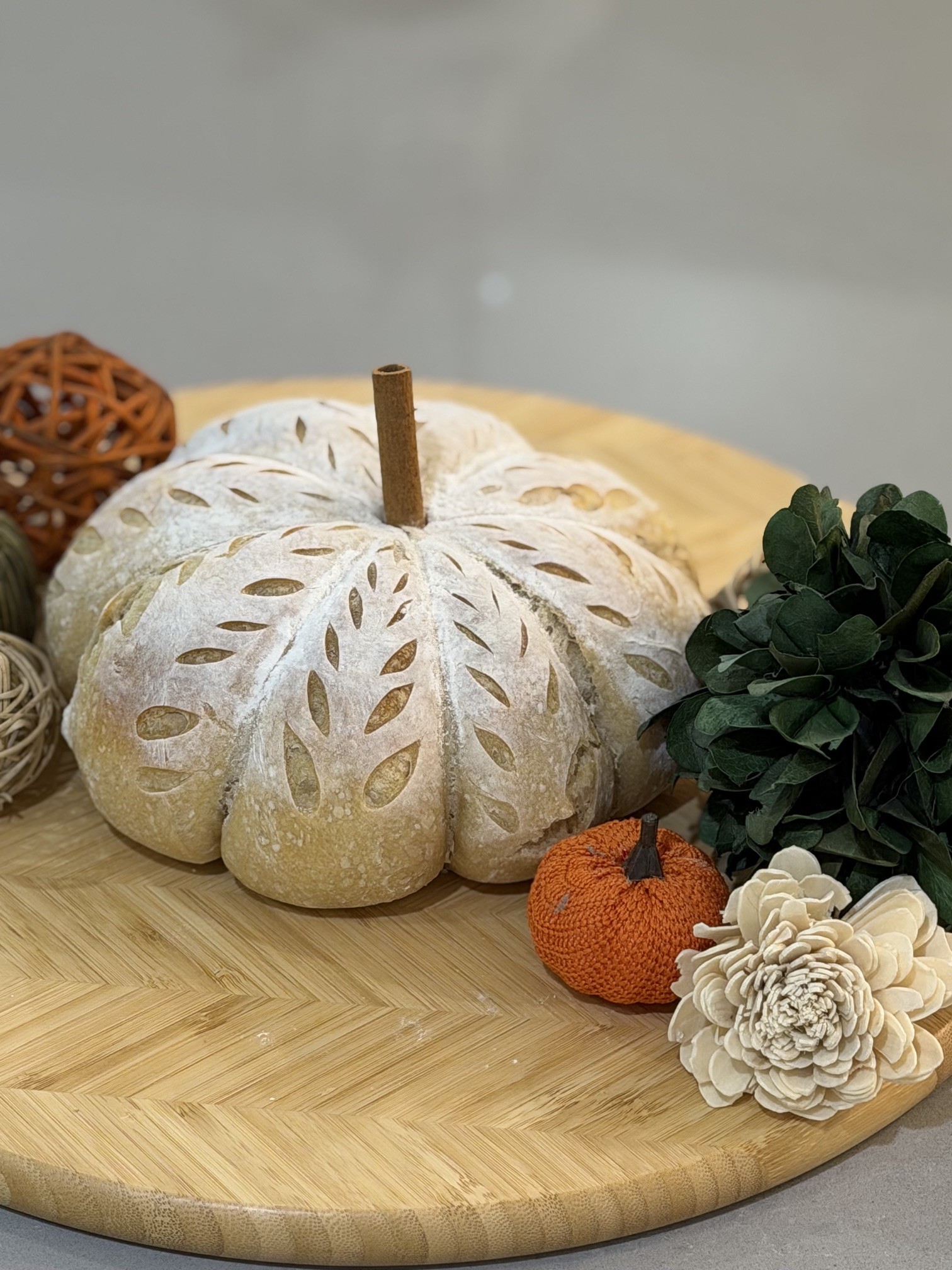 Holiday Pumpkin Loaf Display