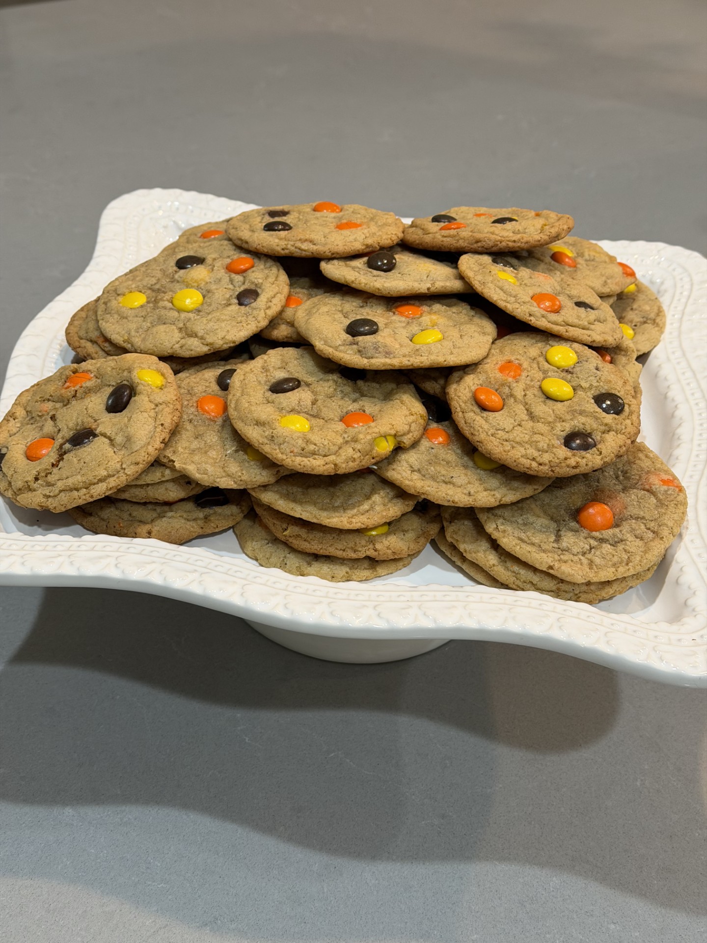 Sourdough Reese's Pieces Cookies